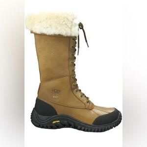 UGG Adirondack III Tall Boots Leather Shearling Vibram sole | 9